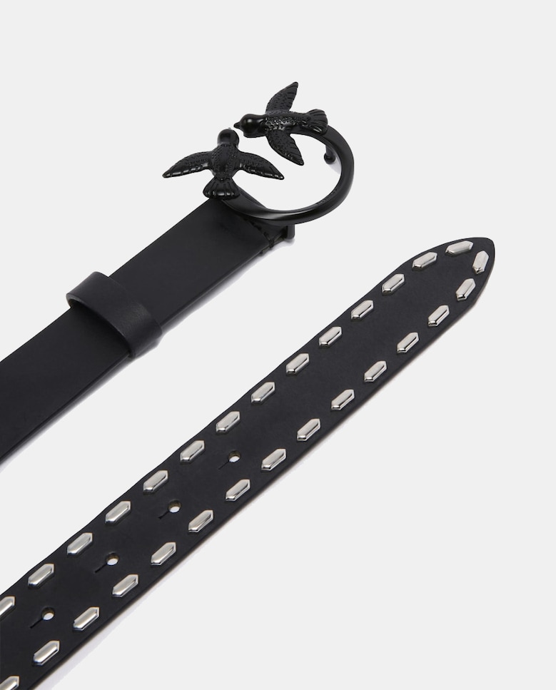 Cinto com Tachas 3 cm - Preto Preto-3