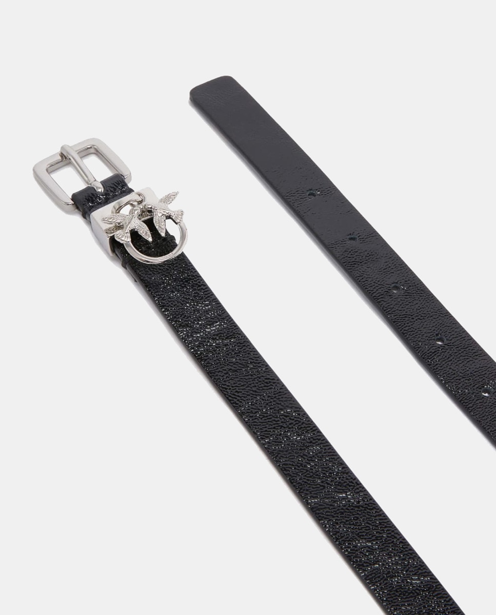 Cinto de Verniz 1,5 cm - Preto Preto-2