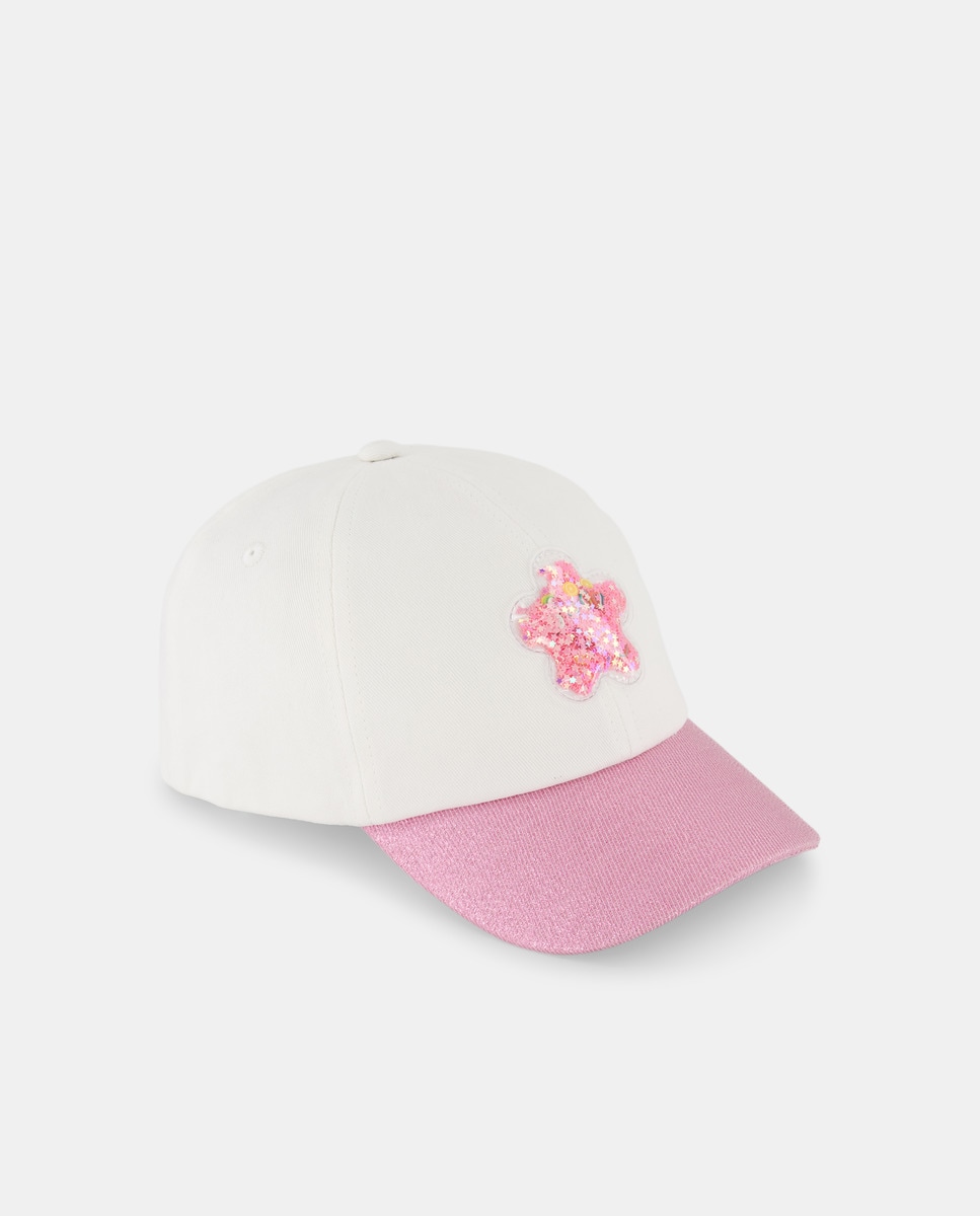 Boné com Estampado Floral Multicolor-1