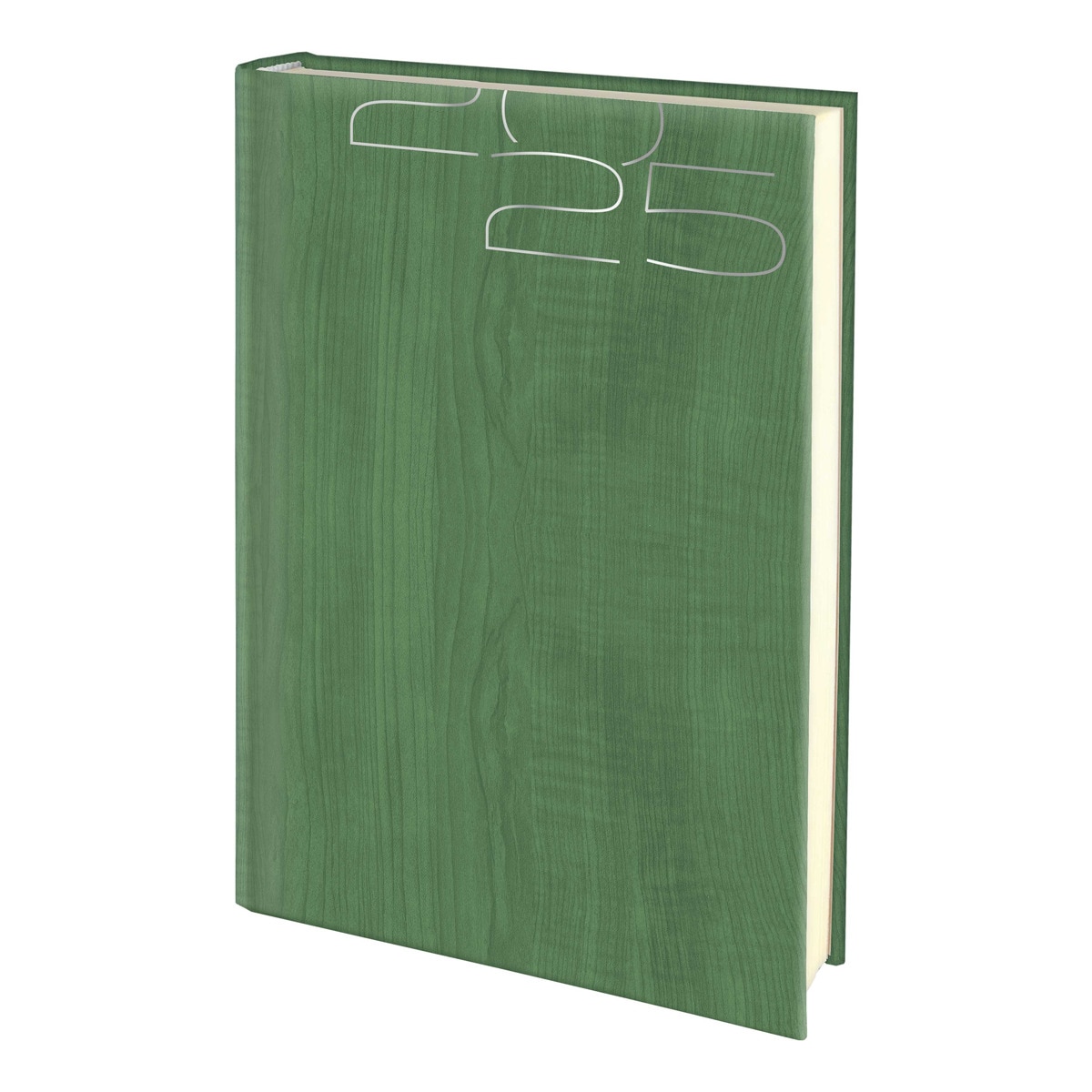 Agenda 2025 dia página 17x24 cm Cervino Deusto multilingue verde Verde-1