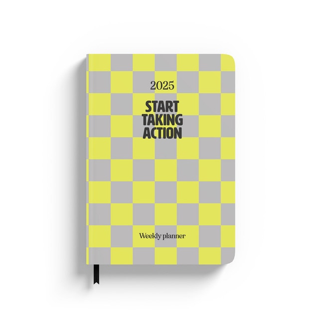 Imagem 0 de Agenda anual 2025 semana vista a5 Color fun Future in focus plans in progress laranja