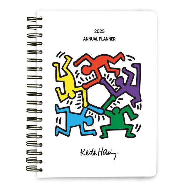 Imagem 0 de Agenda anual 2025 semana vista a5 Keith Haring Erik branco