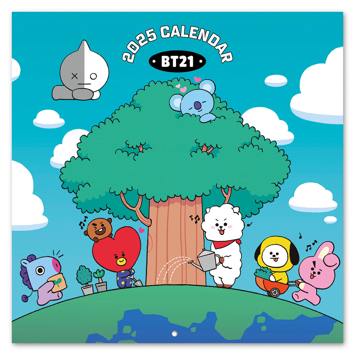 Imagem 0 de Calendário 2025 30x30 Bt21 Erik multicolor