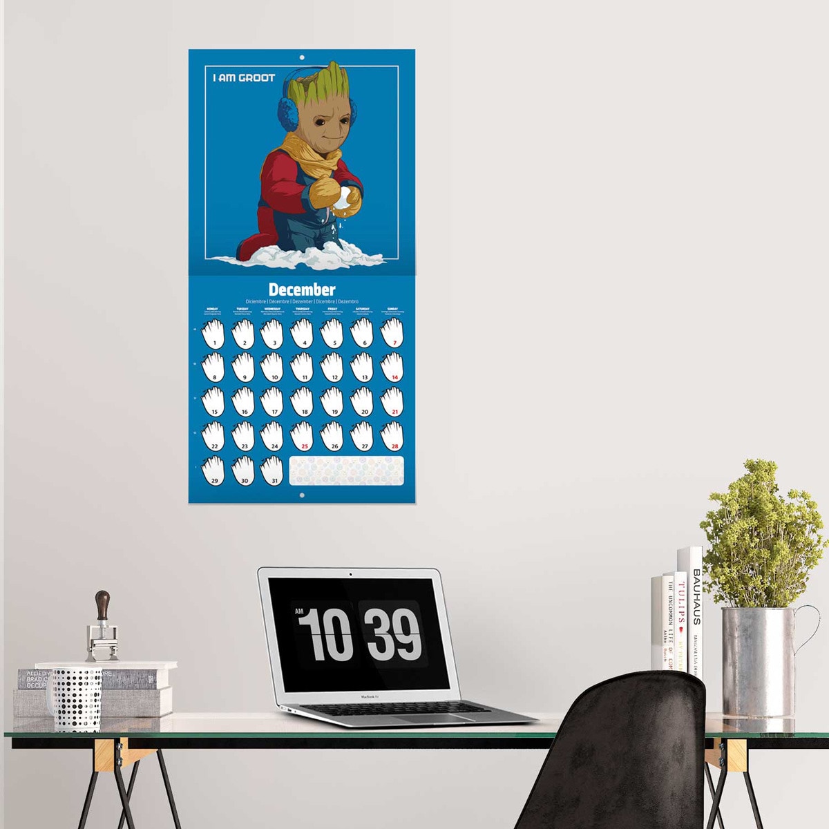 Calendário 2025 30x30 Marvel I am groot Erik multicolorido Multicolor-4