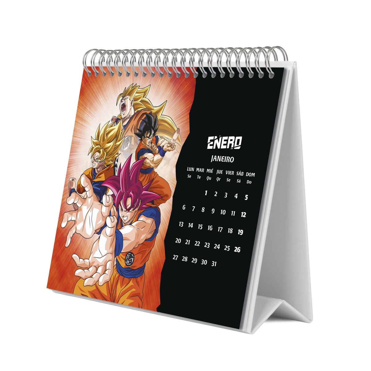 Calendário de escritório multicolor Dragon Ball Erik 2025 Multicolor-3