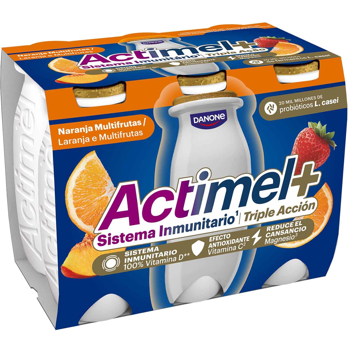 + L. Casei con multifrutas pack 6 unidades 100 g sin gluten