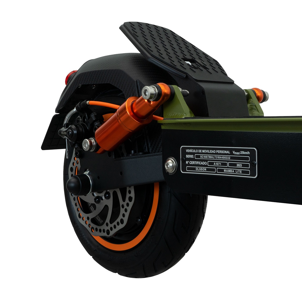 Trotinete Elétrica Mamba Lite Preto / Verde-7