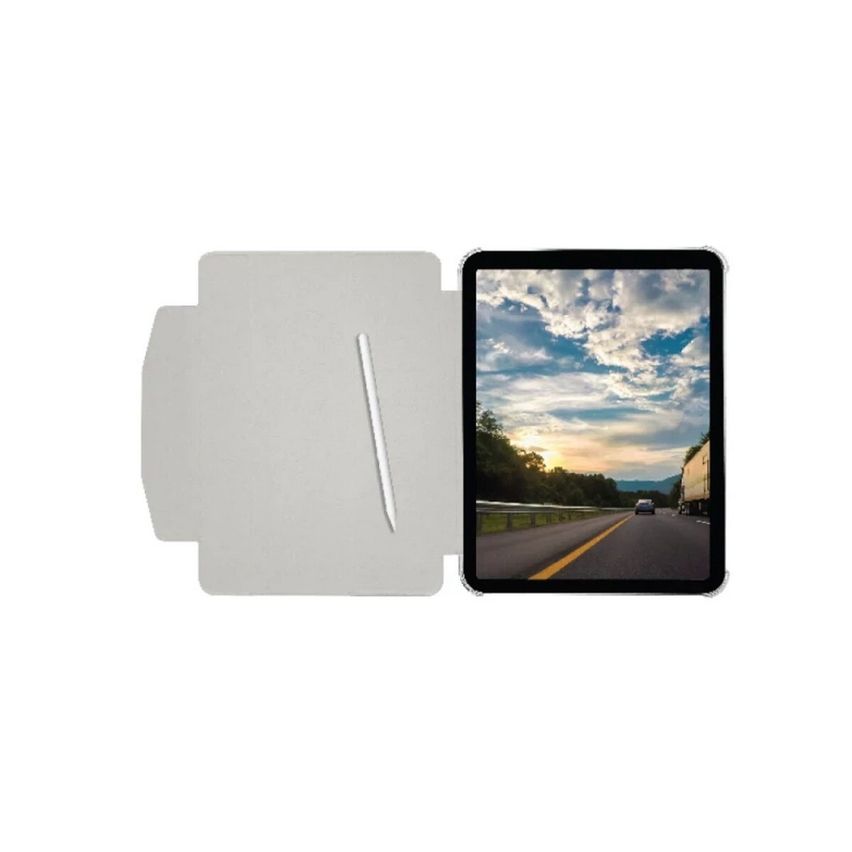 Capa Macally Bookstand para iPad Pro 13 - Cinzento Claro 9