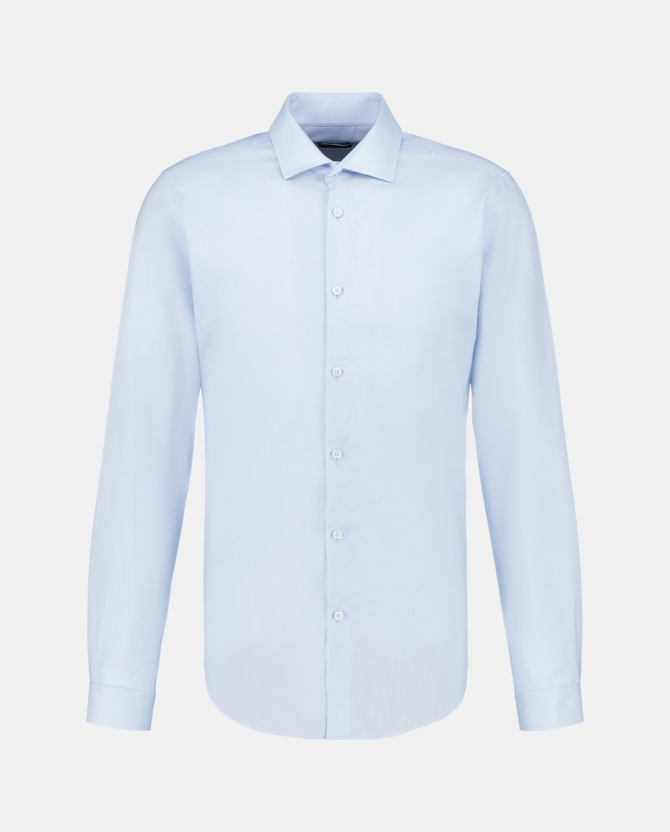 Camisa Super Elástica com Estrutura Azul-claro-4
