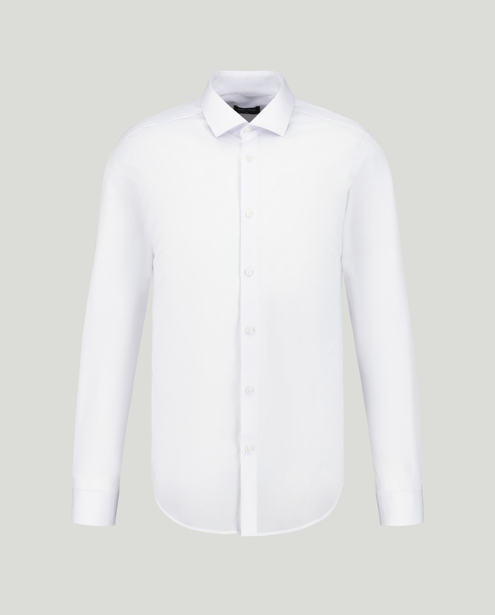 Camisa Super Elástica Lisa Branco-4