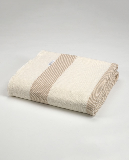 Imagen 0 de Manta de algodón reciclado Aínsa piedra