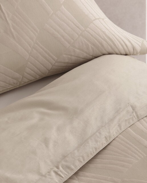 Imagen 0 de Dúo de funda nórdica de algodón Kentia blanco. Cama de 135/140 cm