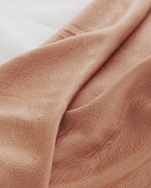 Imagen 0 de Dúo de funda nórdica de algodón Dunes arcilla. Cama de 135/140 cm