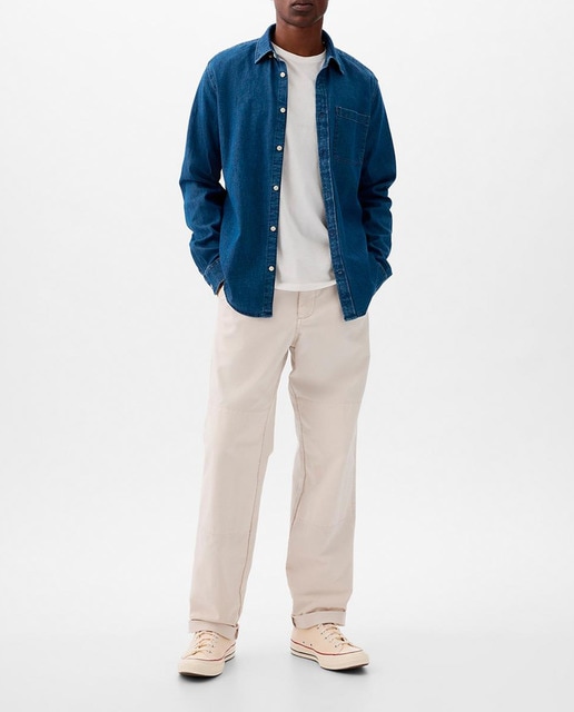 Imagen 0 de Pantalón de hombre liso bolsillos