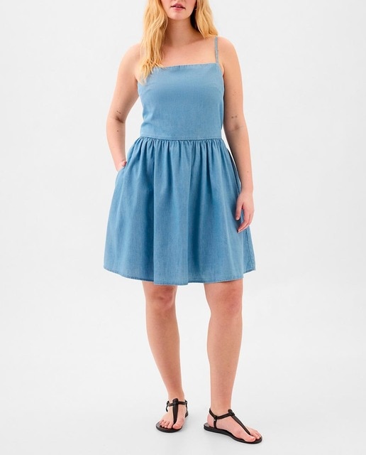 Imagen 0 de Vestido corto de tirantes