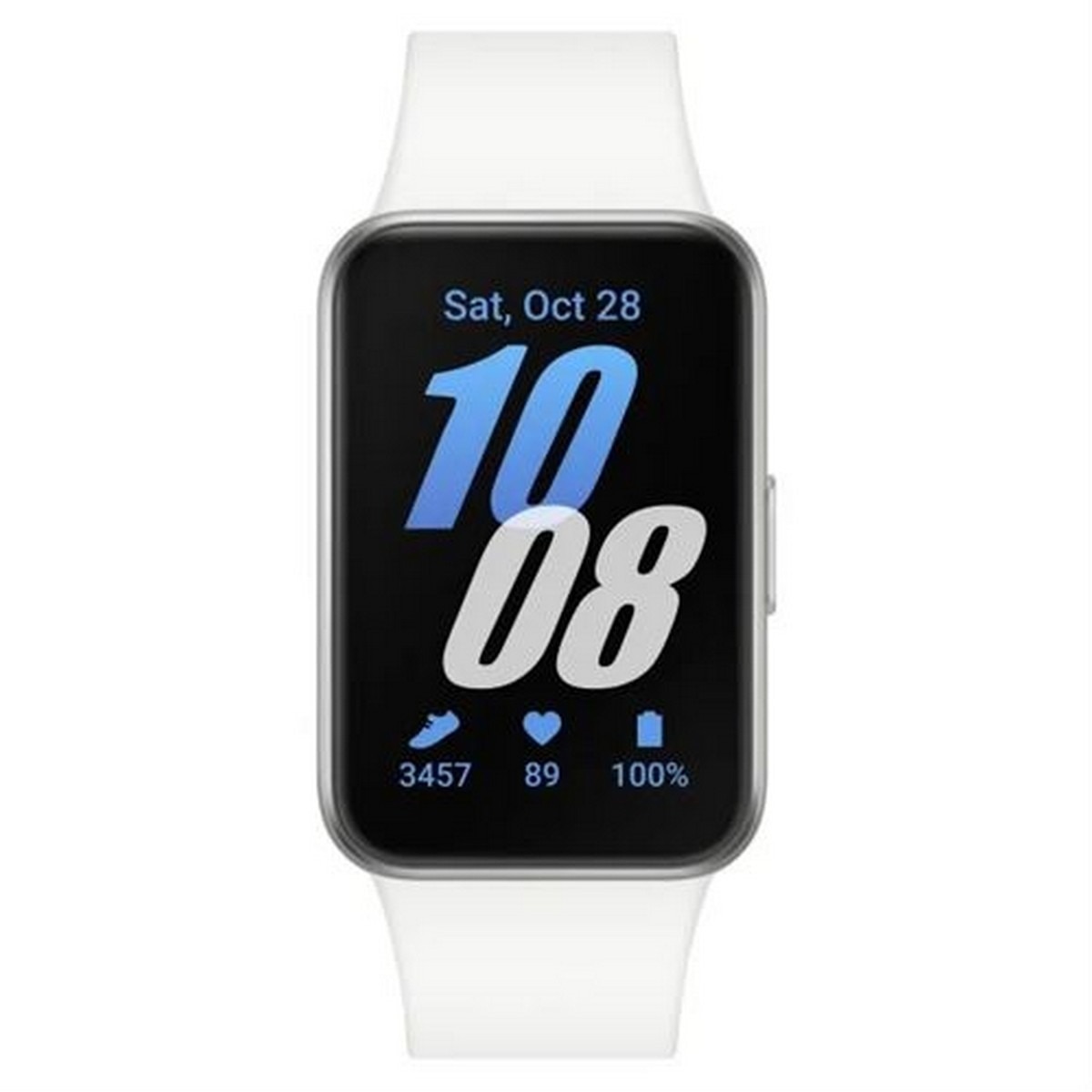 Pulseira de Atividade Samsung Galaxy Fit3 - Prata Branco-2