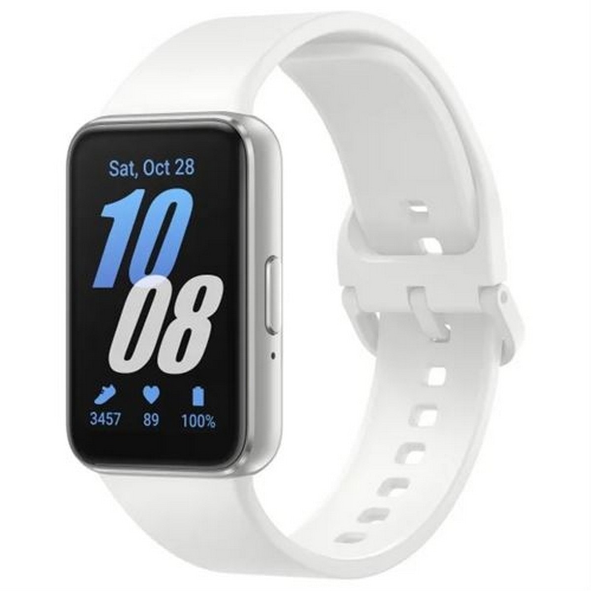 Pulseira de Atividade Samsung Galaxy Fit3 - Prata Branco-1