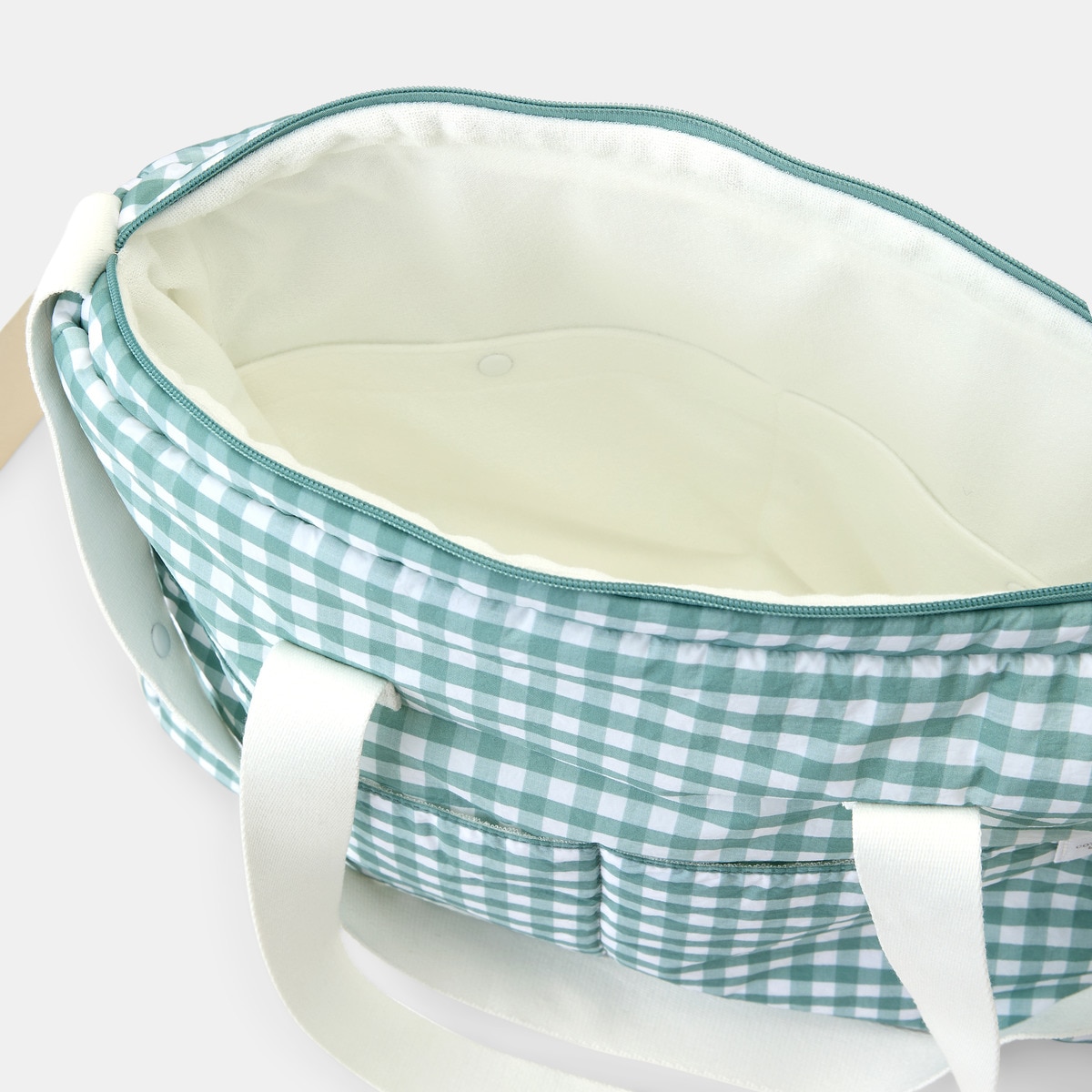 Bolsa Cotton Juice Baby Home enxoval vichy Verde Azeitona-3