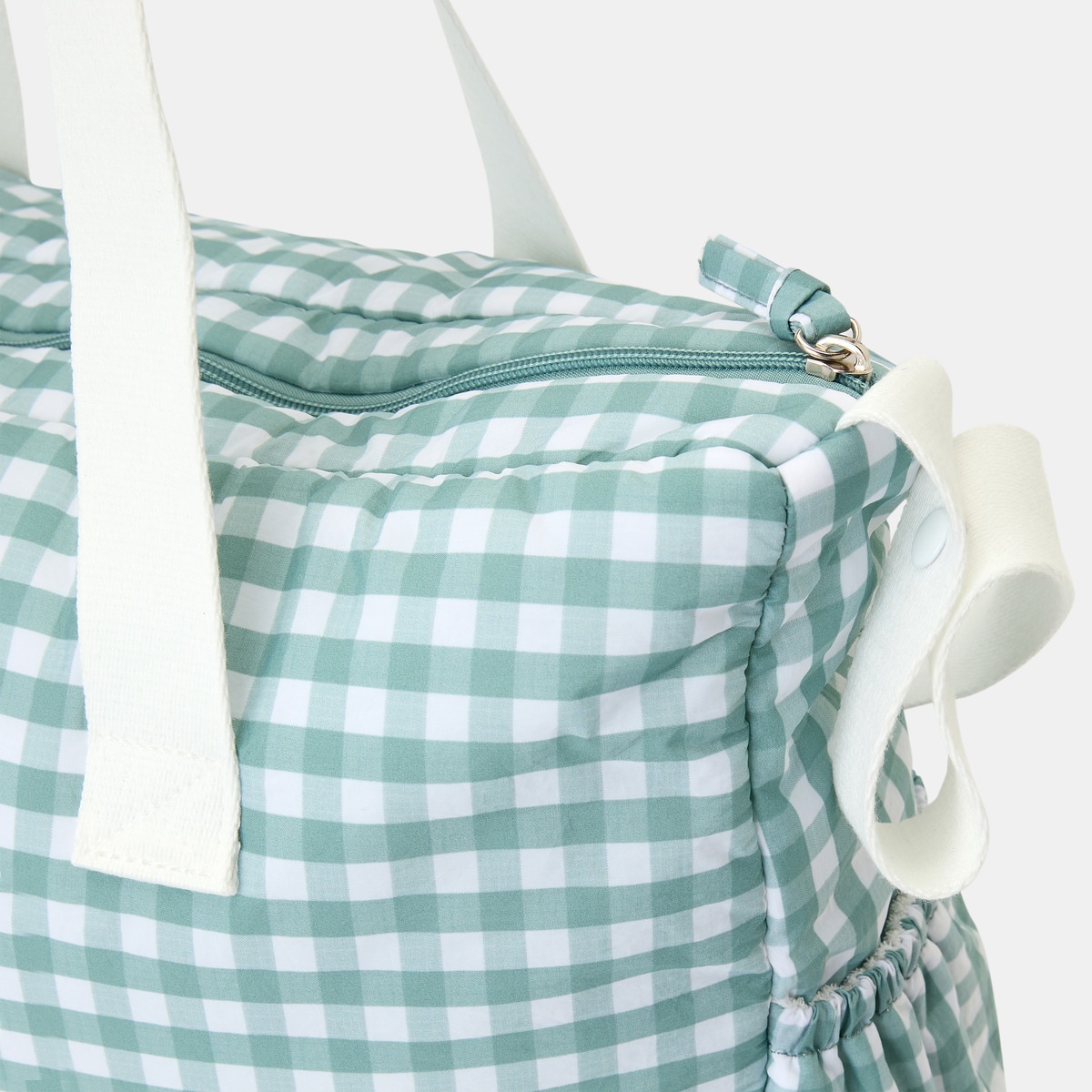 Bolsa Cotton Juice Baby Home enxoval vichy Verde Azeitona-4