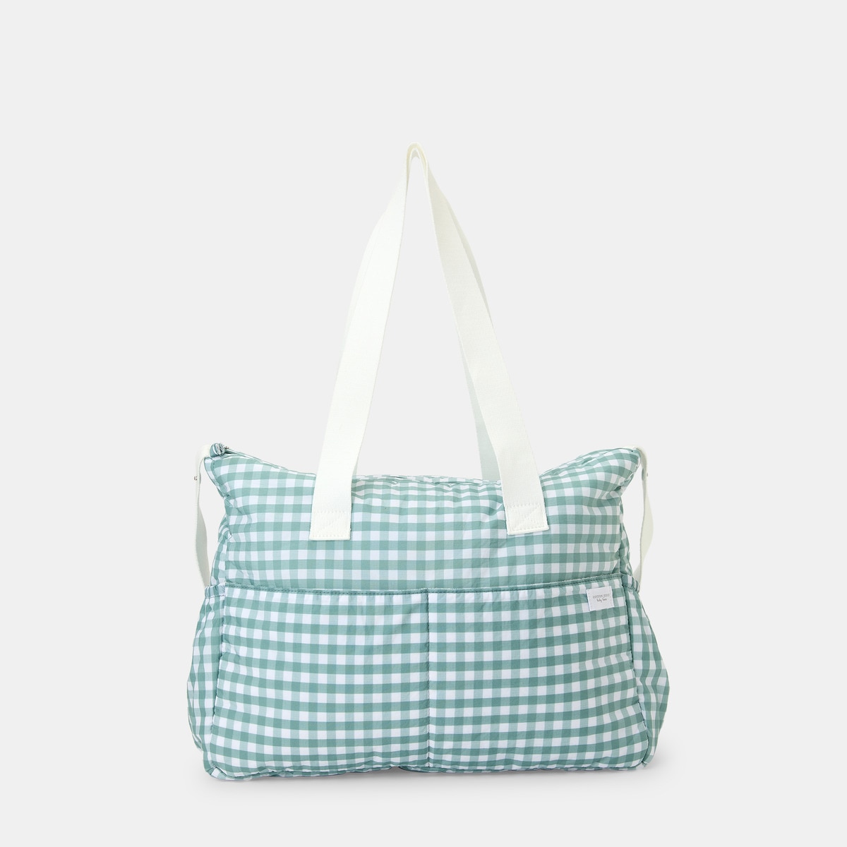 Bolsa Cotton Juice Baby Home enxoval vichy Verde Azeitona-1