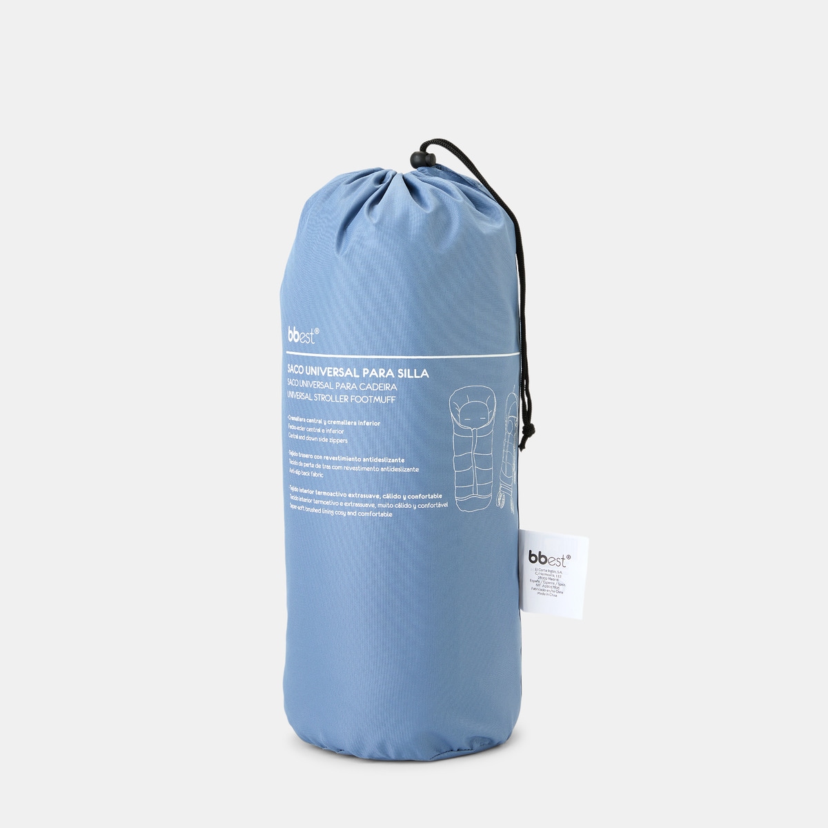 Saco Silla universal Bbest Técnico cremallera central+lateral Azul-5