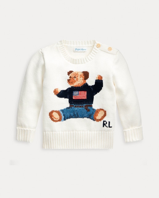 Imagen 0 de Jersey de bebé niño de algodón con Polo Bear