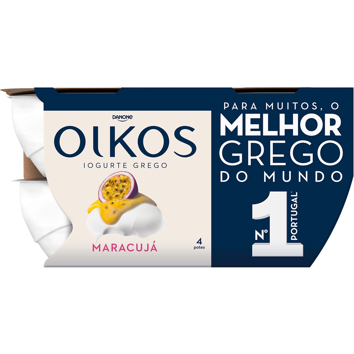 Iogurte Grego de Maracujá Pack 4 embalagem| 110 g