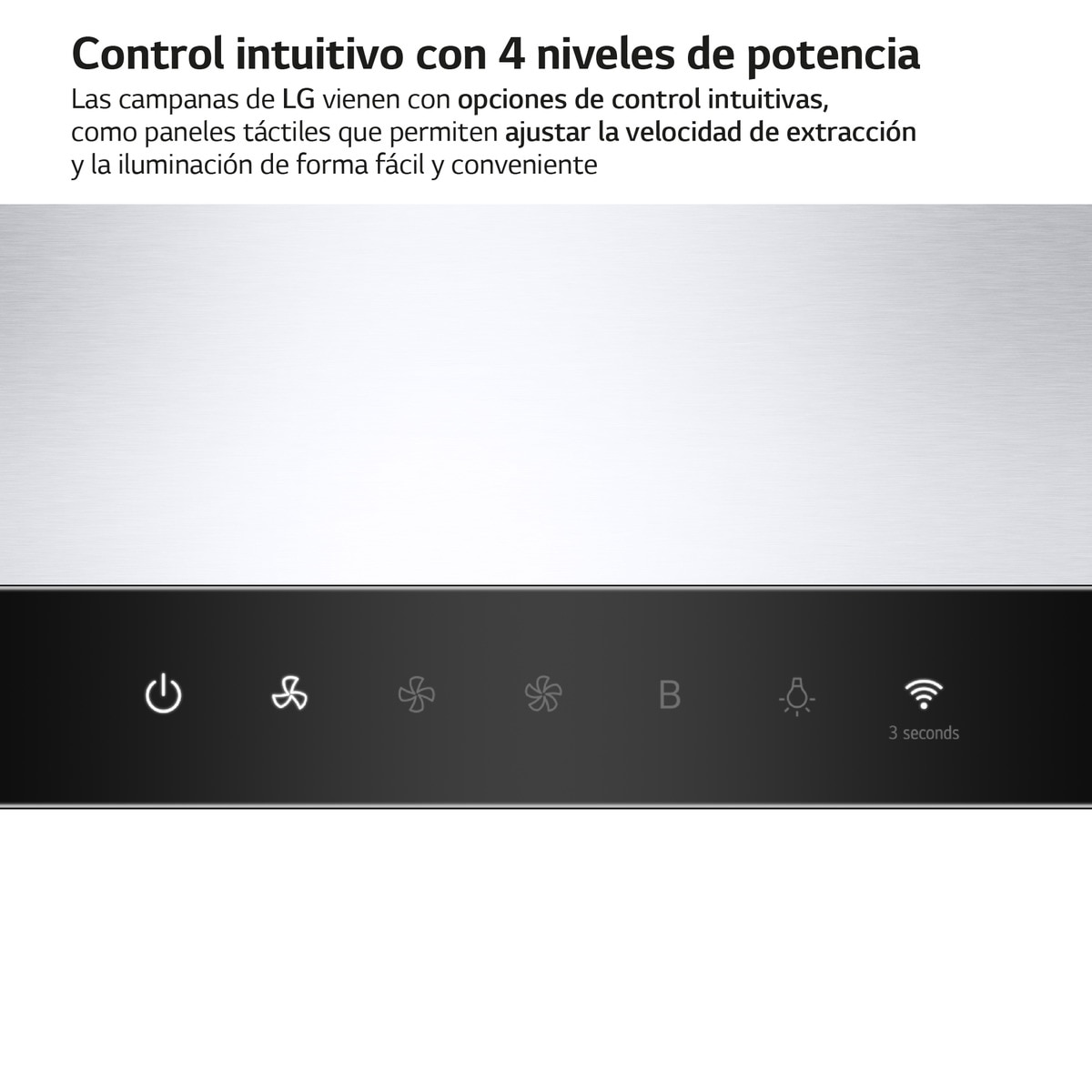 Exaustor de Parede LG HCEZ3626S com 3 Níveis de Potência e de 90 cm - Inox Inox/Preto-6