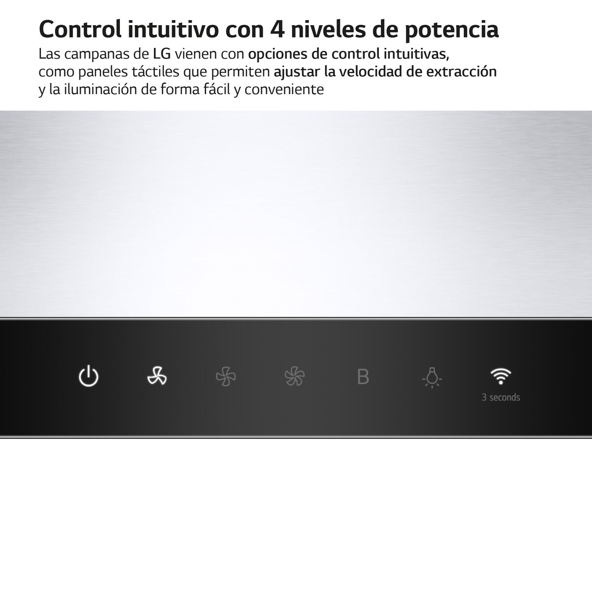 Exaustor de Parede LG HCEZ3626S com 3 Níveis de Potência e de 90 cm - Inox Inox/Preto-6