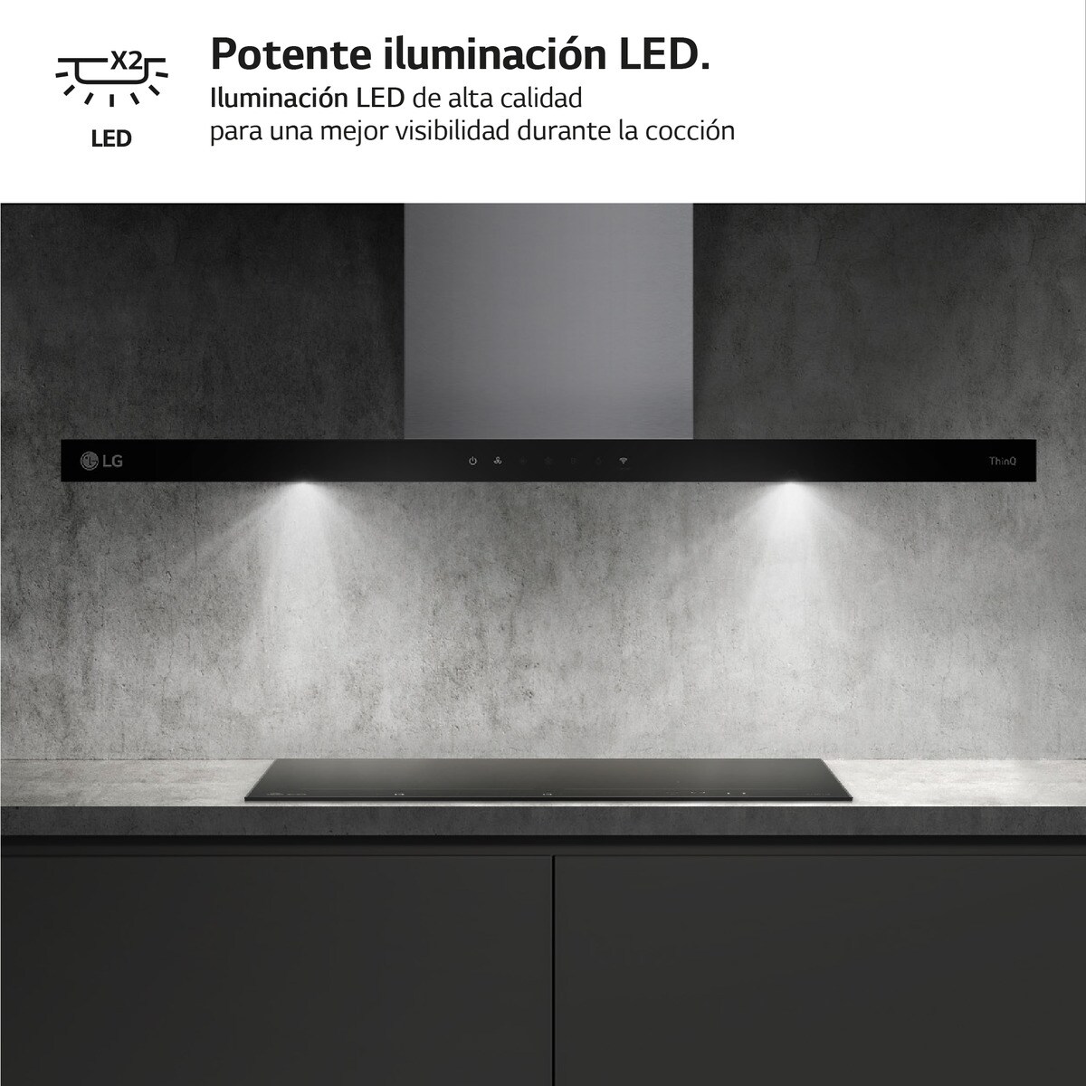 Exaustor de Parede LG HCEZ3626S com 3 Níveis de Potência e de 90 cm - Inox Inox/Preto-7