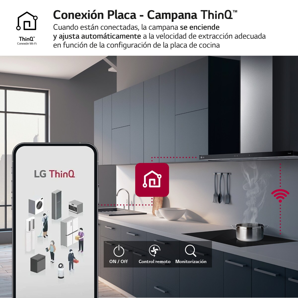 Exaustor de Parede LG HCEZ3626S com 3 Níveis de Potência e de 90 cm - Inox Inox/Preto-8