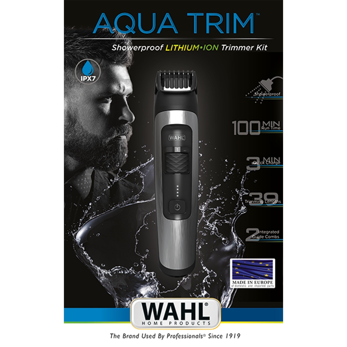 Recortadora y barbero Wahl Aquatrim Wet & Dry Negro-4
