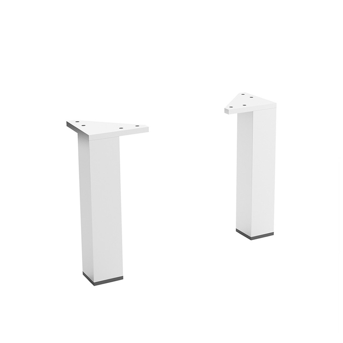 Pack de 2 Pés para Móvel de Casa de Banho Cromado-1