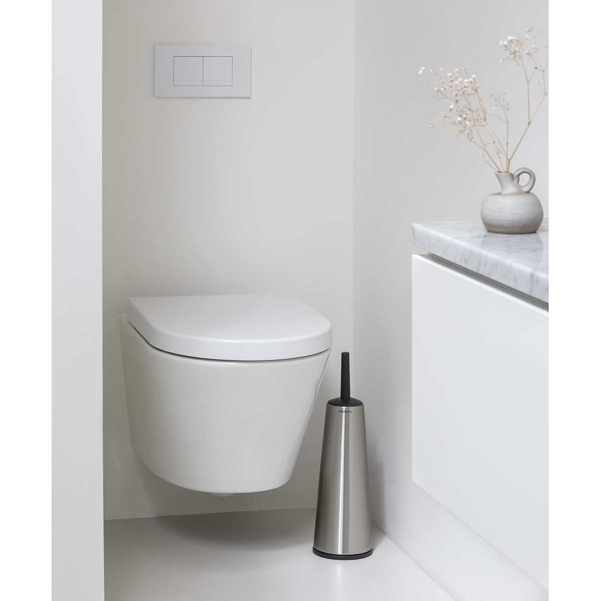 Escobillero de suelo ReNew Brabantia Cromo mate-3