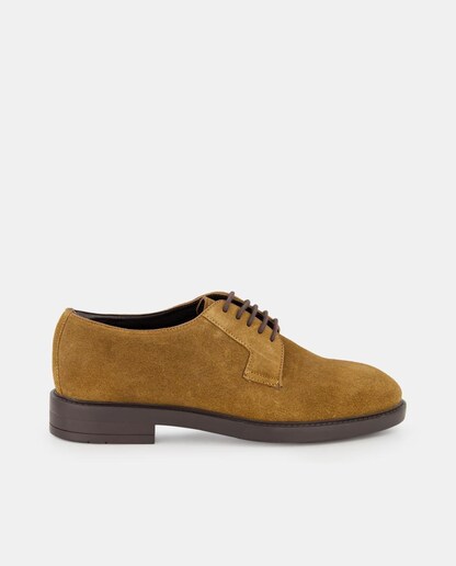Imagen 0 de Zapato de piel serraje con piso de goma