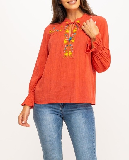 Blusa algodón rústico