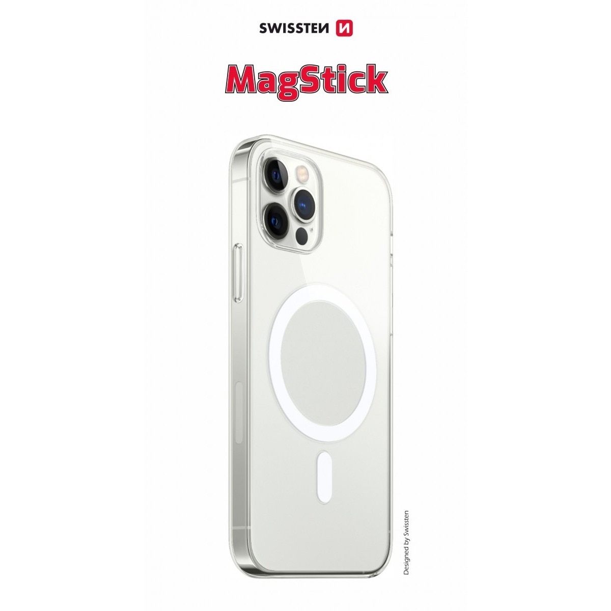 Imagem 0 de Capa Swissten Jelly Magstick para iPhone 16 - Transparente