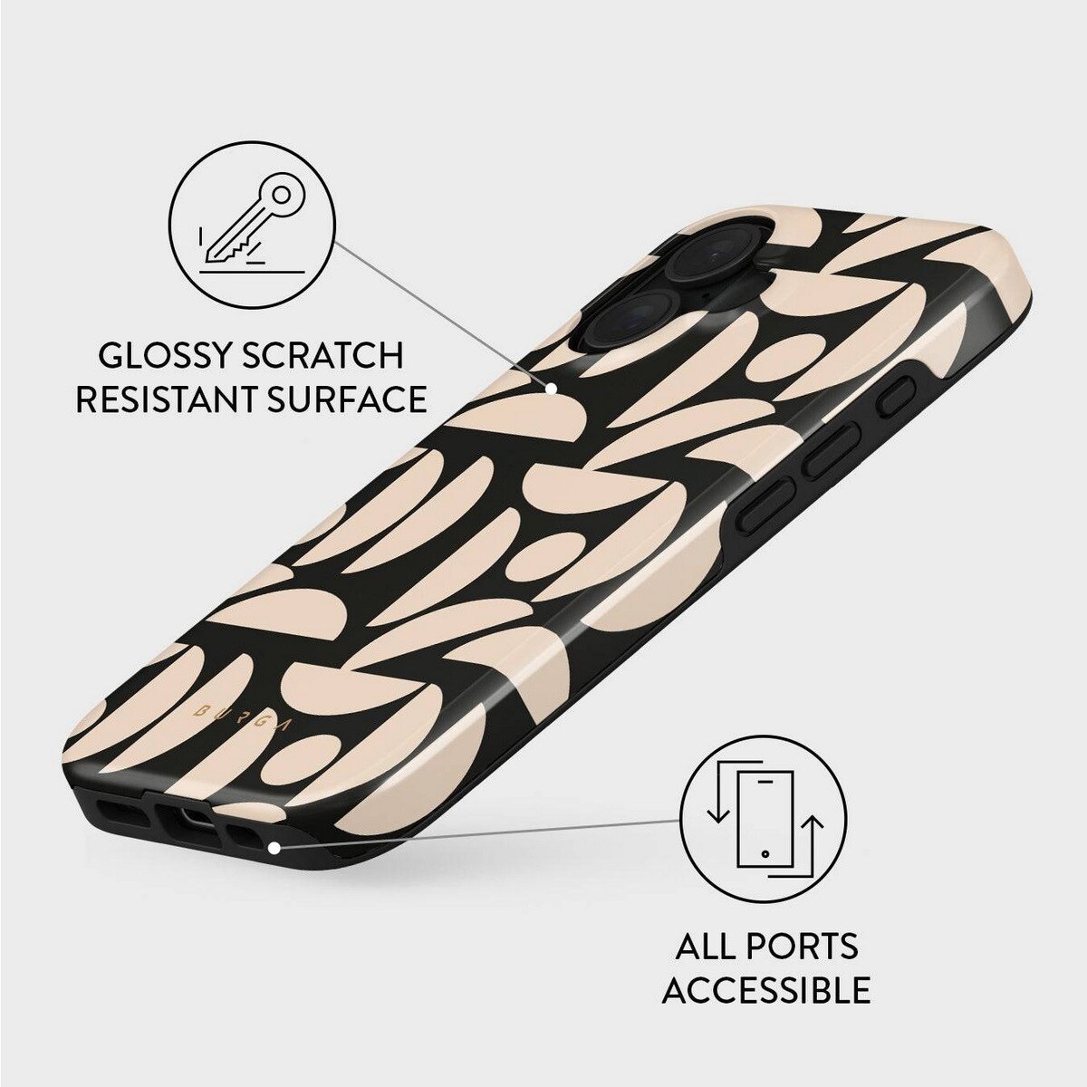 Capa Burga Tough com MagSafe para iPhone 16 - Moonlight 4