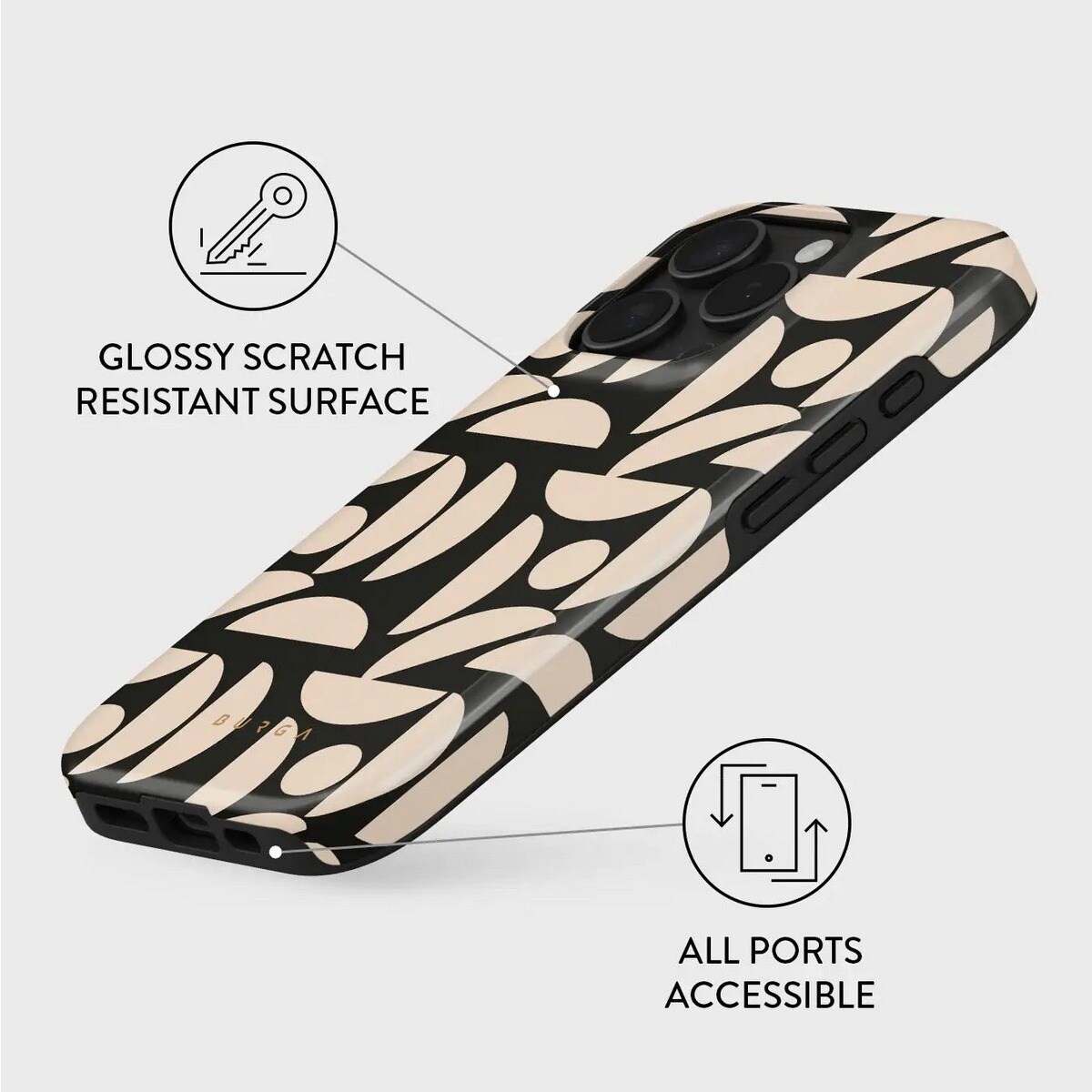Capa Burga Tough com MagSafe para iPhone 16 Pro Max - Moonlight 2