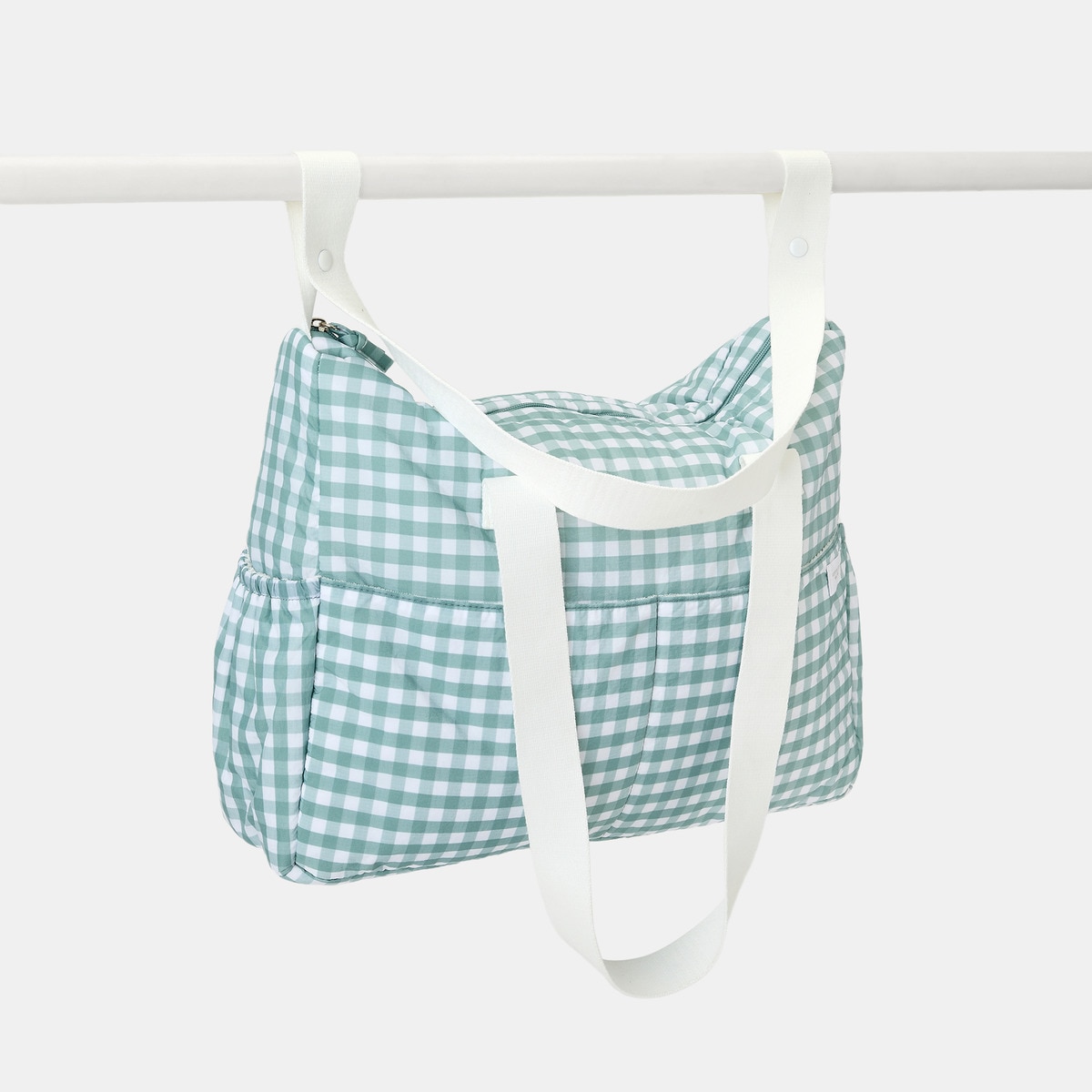Bolsa Cotton Juice Baby Home enxoval vichy Verde Azeitona-5