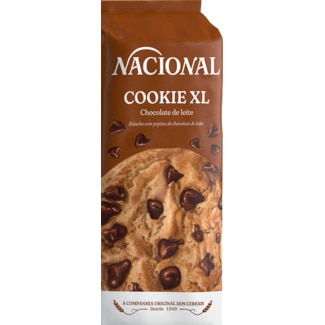 Cookies XL com Pepitas de Chocolate de Leite embalagem 180 g - Nacional