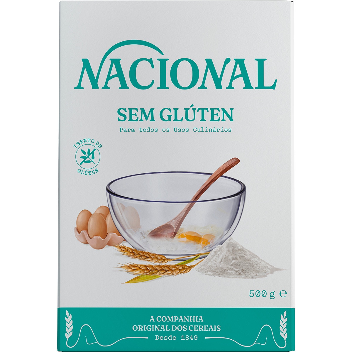 Farinha para Usos Culinários sem Glúten embalagem 500 g