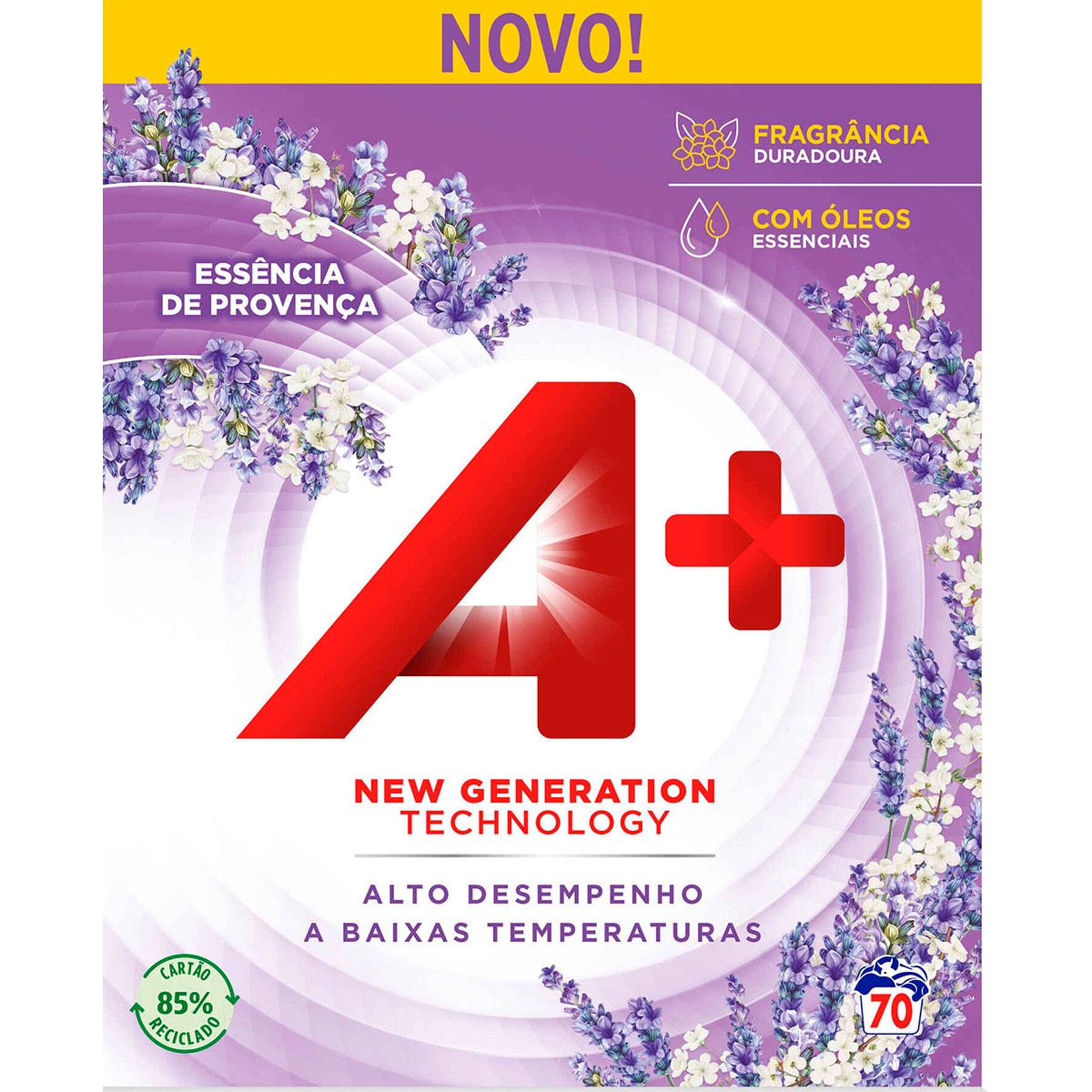 Detergente Máquina Roupa Pó Essência Provença embalagem 70 doses