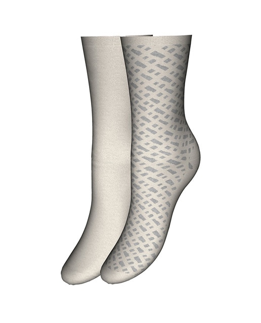 Imagen 0 de Pack de dos calcetines de mujer en color negro