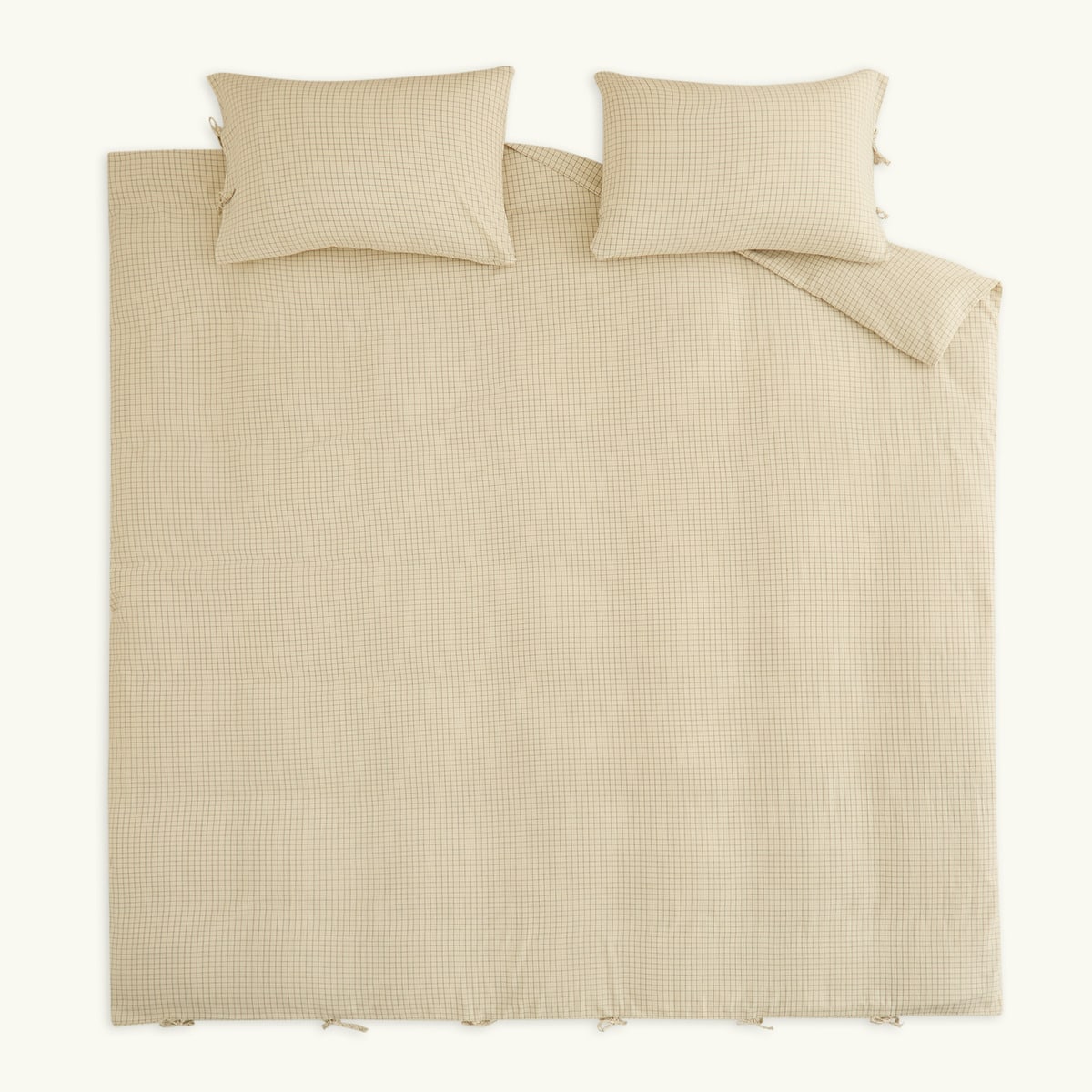 Conjunto de Capa de Edredão de Algodão Tiset Antracite-4