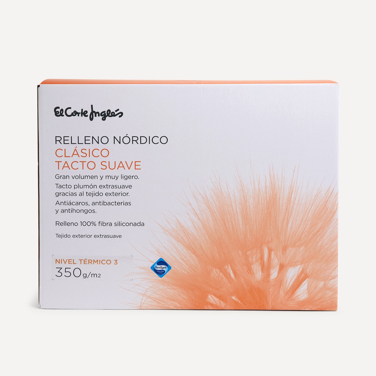 Edredão Nórdico Nível Térmico 3 de Fibra Clássico Tacto Suave Branco-3