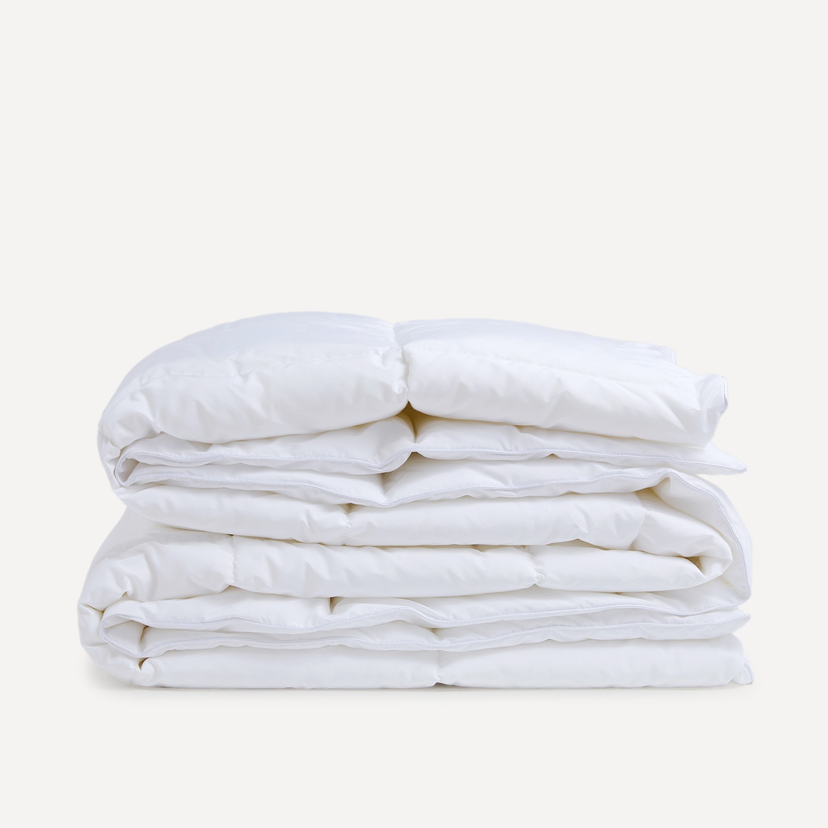 Edredão Nórdico Nível Térmico 3 de Fibra Clássico Tacto Suave Branco-1