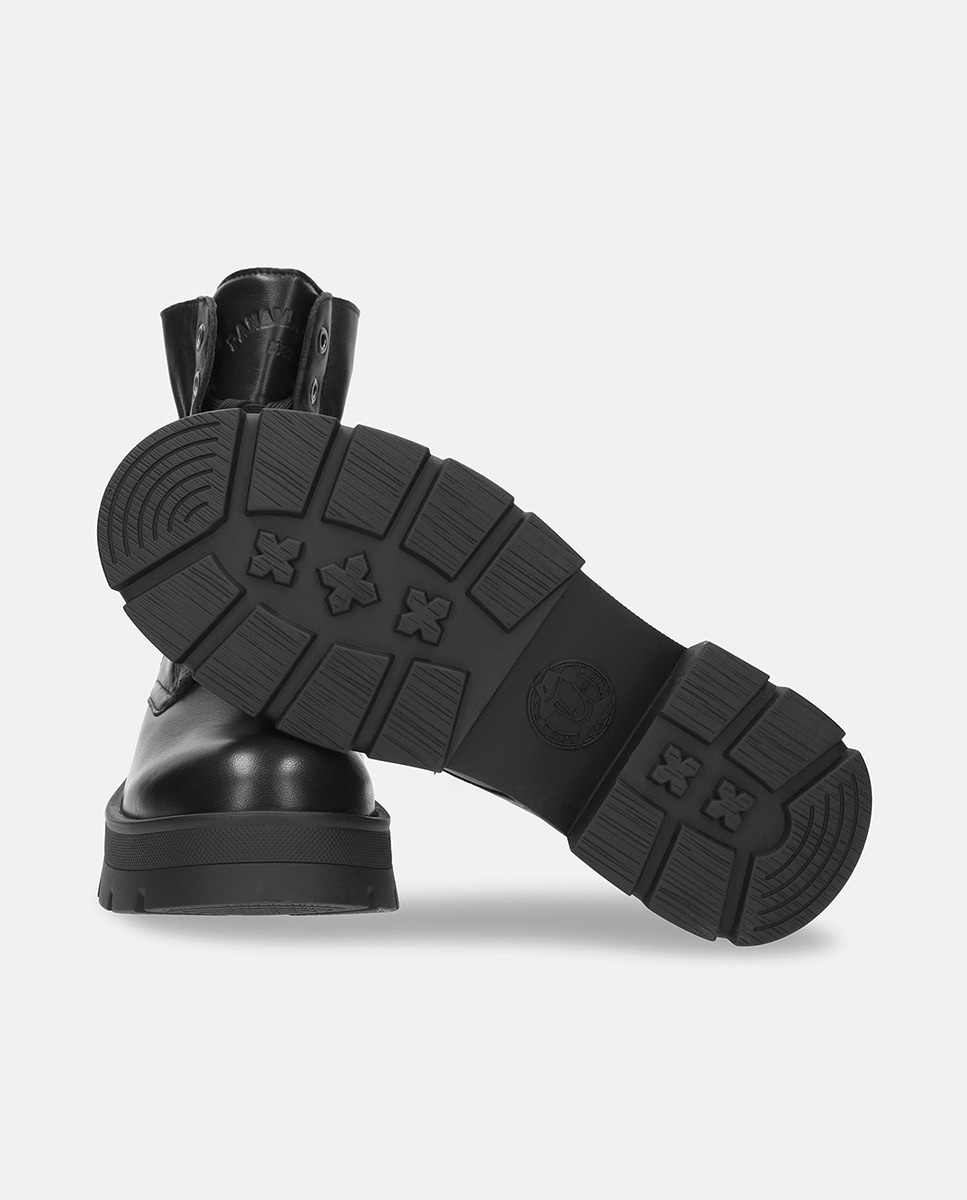 Botas em Pele e com Forro em Pele Preto-4