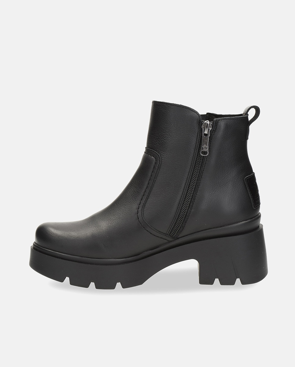 Botas em Pele e com Forro em Pele Preto-5