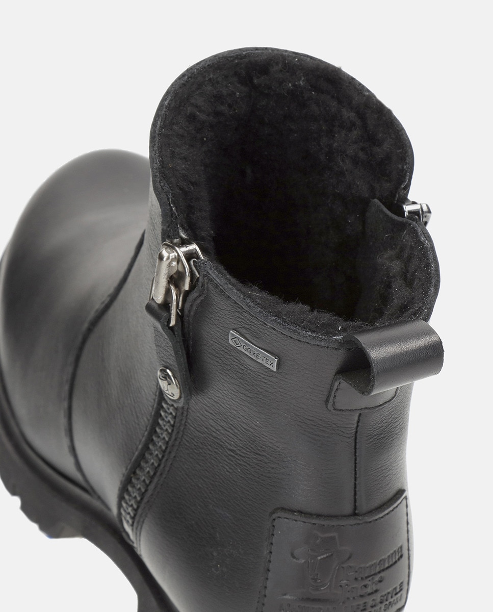 Botins em Pele e com Forro de Goretex Preto-6